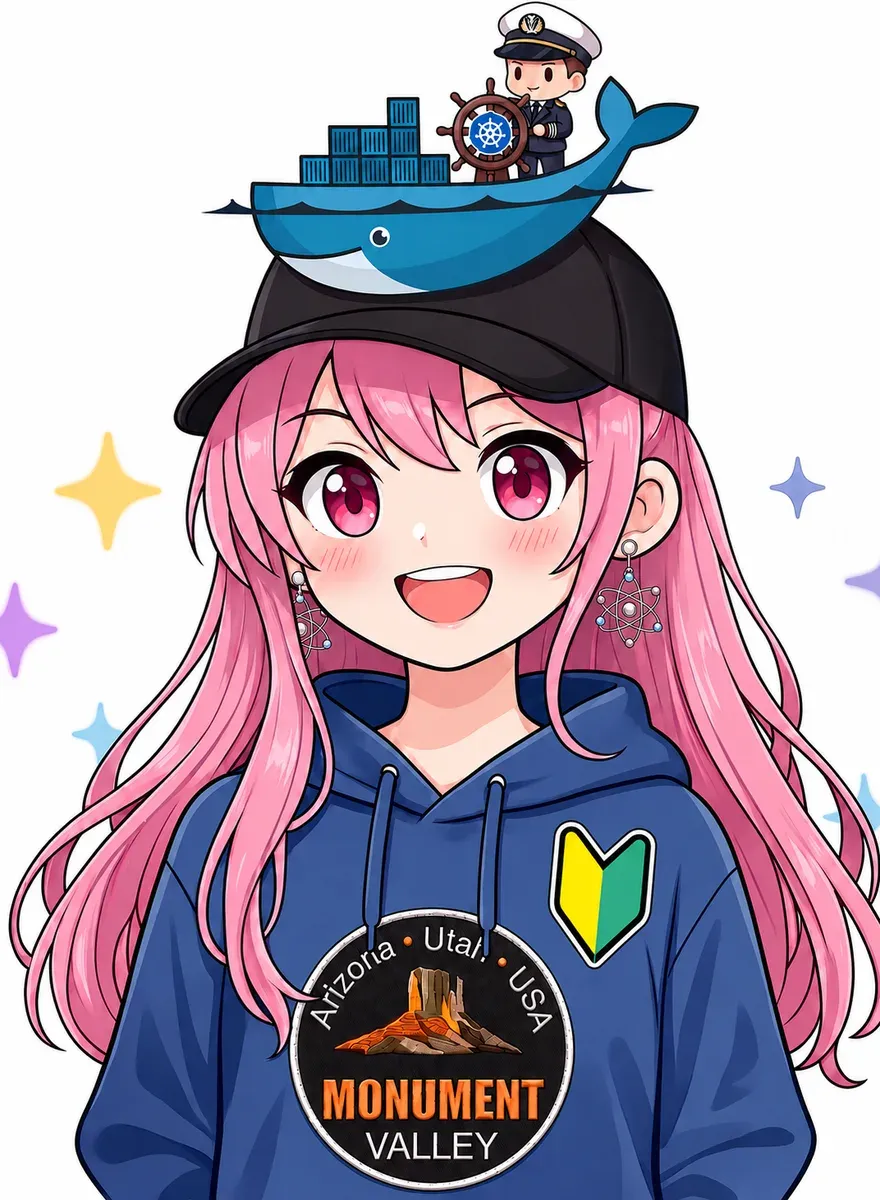 yuuma.dev のマスコット — ペイントスプラッシュ柄のキャップをかぶった女の子のイラスト